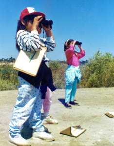 binoculars clipboards